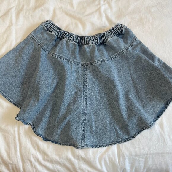 American Eagle Aerie Size Small Denim Circle Mini Skirt - Picture 4 of 8